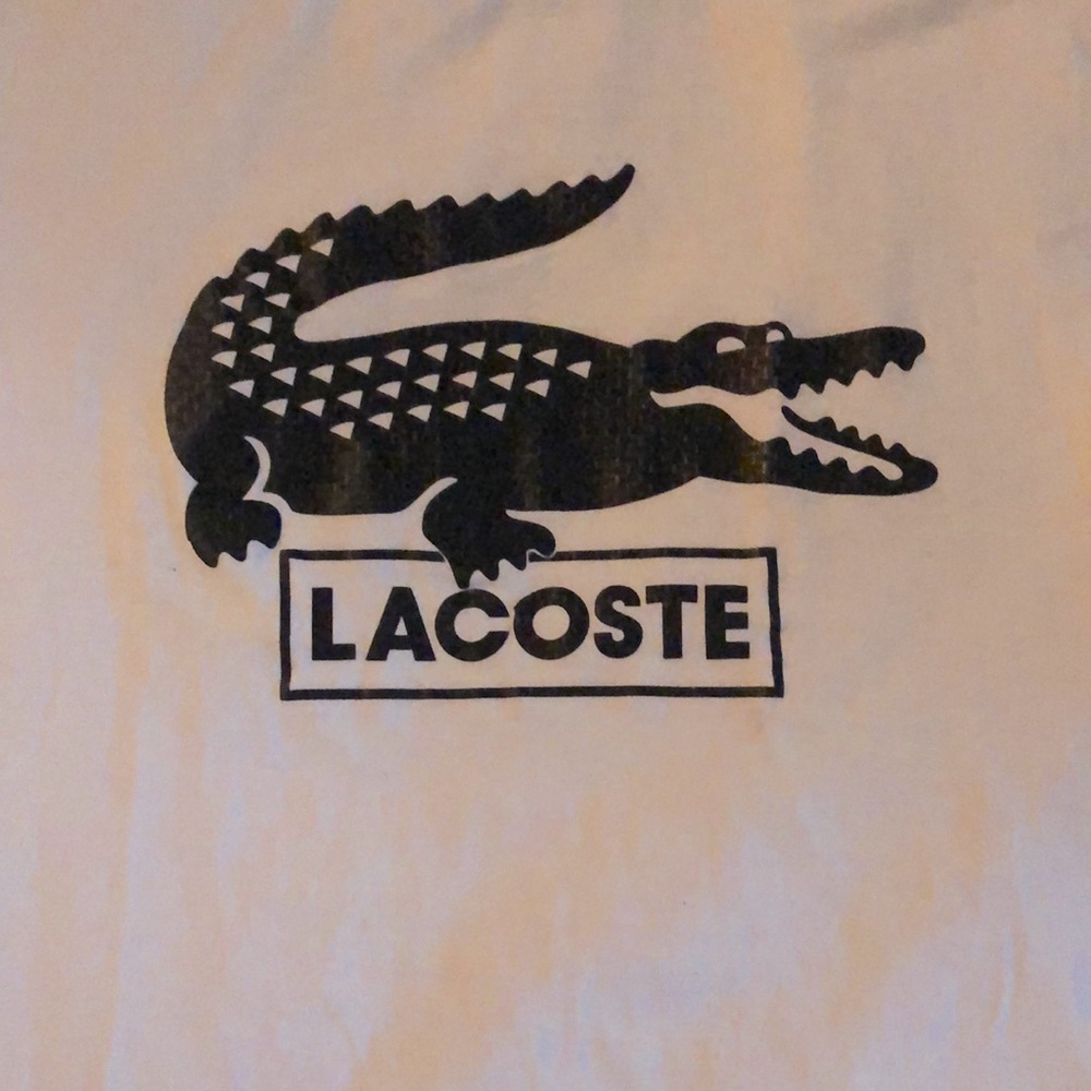 LACOSTE Short Sleeve White T-Shirt
